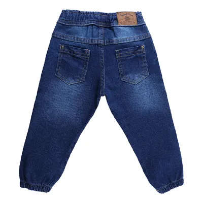Calça Jeans Infantil Din Don Com Detalhe Puído Calça Jeans Infantil Din Don Com Detalhe Puído